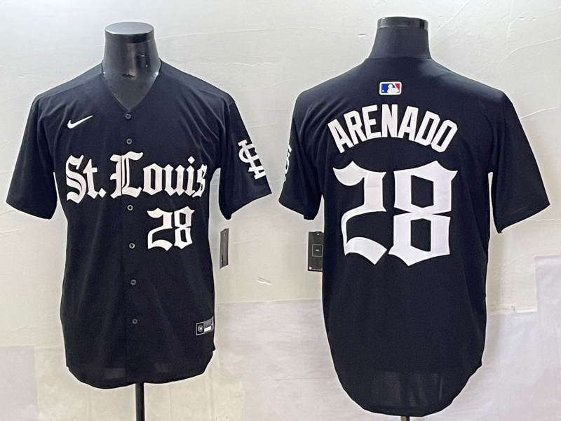 Men 2025 San Francisco Giants 28 Arenado Black Five generations Joint Name Nike MLB Jersey style 25